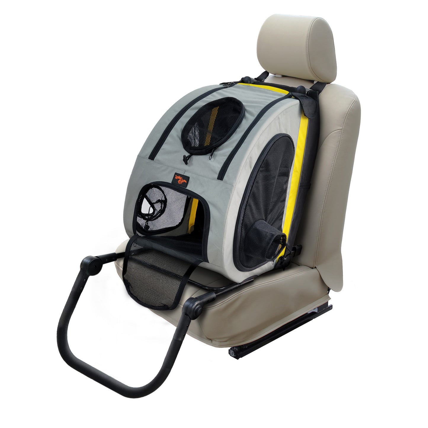 Pet Travel Stroller: 2 in 1 Dog Stroller Pushchair Car Seat Travel Carrier w/ Detachable Handle Convertible Pet Booter Seat for Small Dogs and Cats