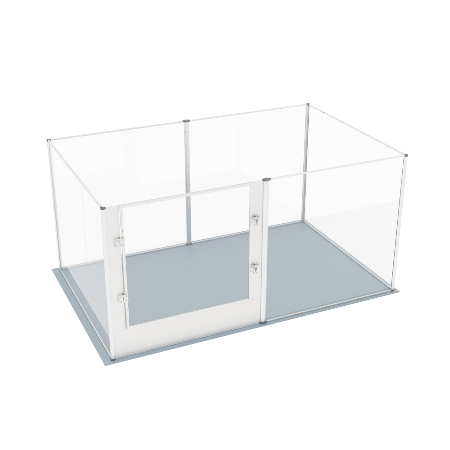 Acrylic Dog Playpen Fence: Indoor Clear Acrylic Pet Whelping Pen Box Dog Playpen Kennel Crate 80cm Taller with Waterproof Pad for Dogs, Rabbits, Guinea Pig
