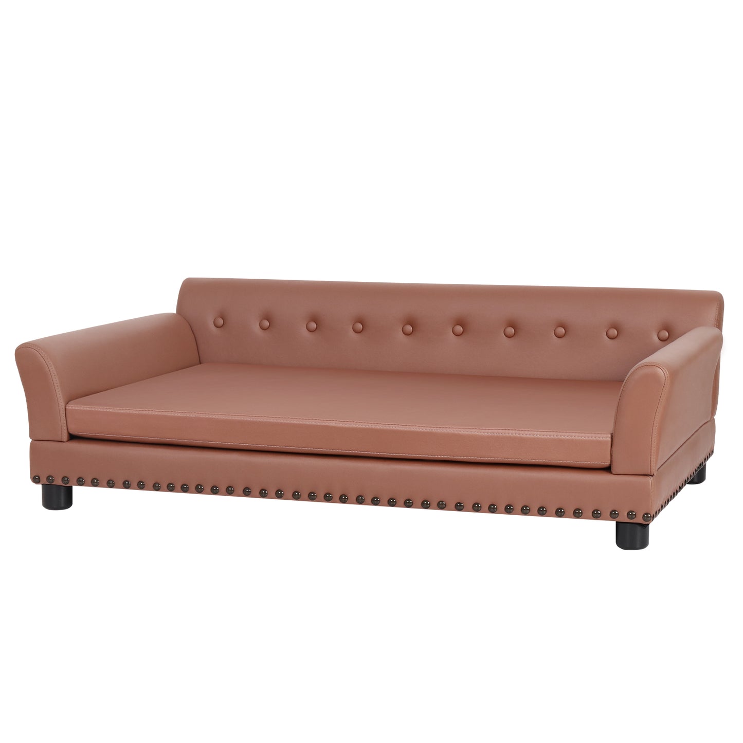 Pet Sofa Bed Pet Snuggle Lounge with Removable Cushion for Kittens Puppies