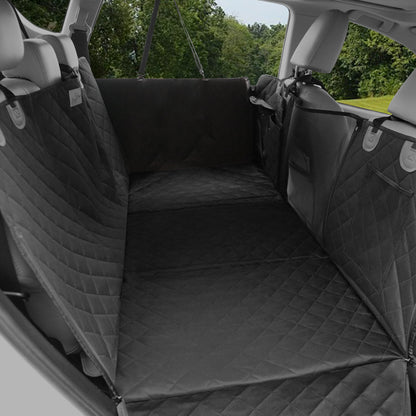 Back Seat Extender for Dogs: Versatile Dog Car Seat Cover for Back Seat with Pockets Hard Bottom - Waterproof, Scratch-Proof Dog Hammock for Cars (Holds 220 lbs)
