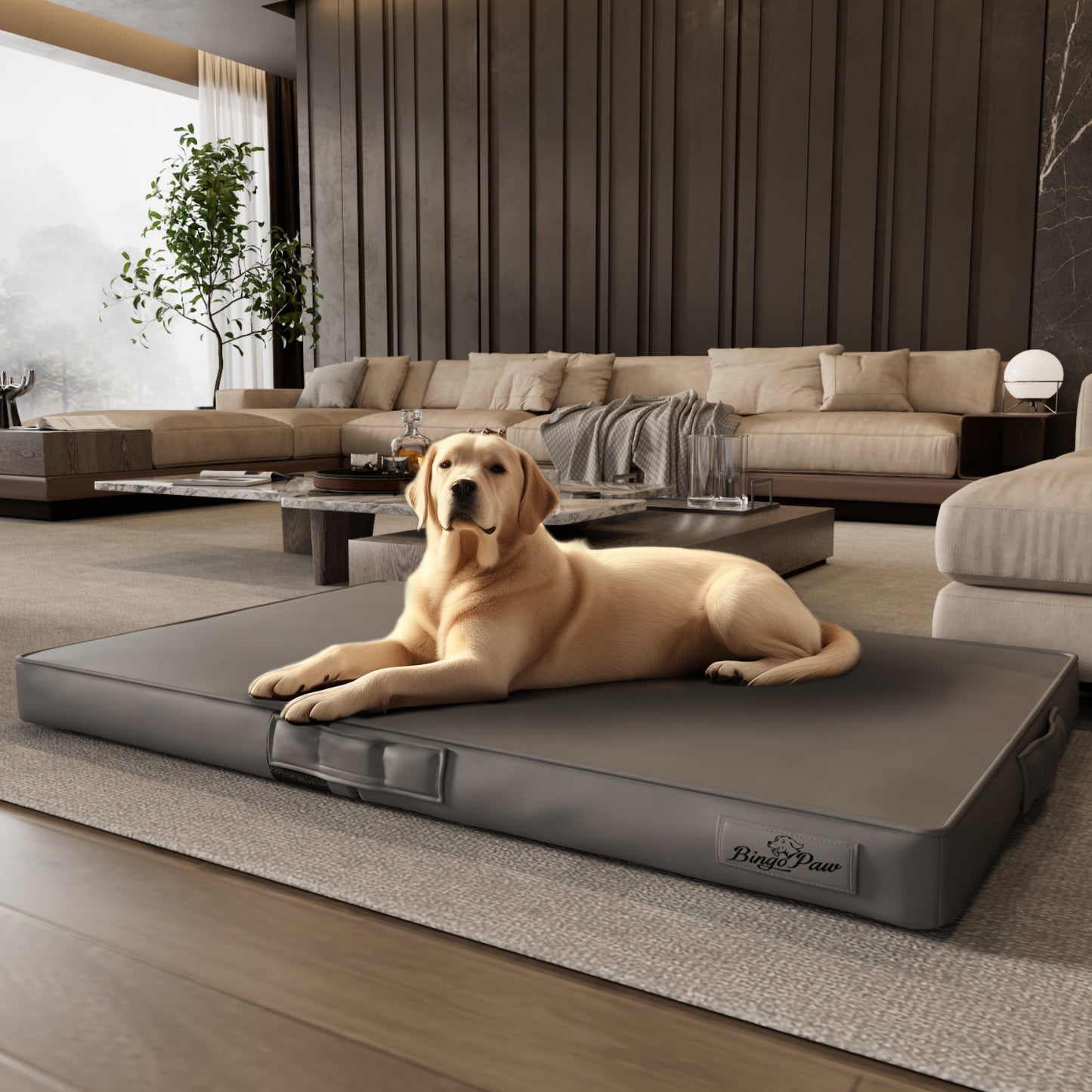 Innovative Pet Bed: Waterproof Dog Pet Pillow Bed Microfiber Leather Orthopedic 3D Superfiber Cushion Foldable Washable