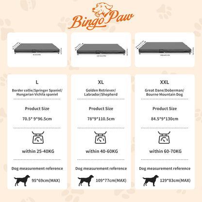 Innovative Pet Bed: Waterproof Dog Pet Pillow Bed Microfiber Leather Orthopedic 3D Superfiber Cushion Foldable Washable