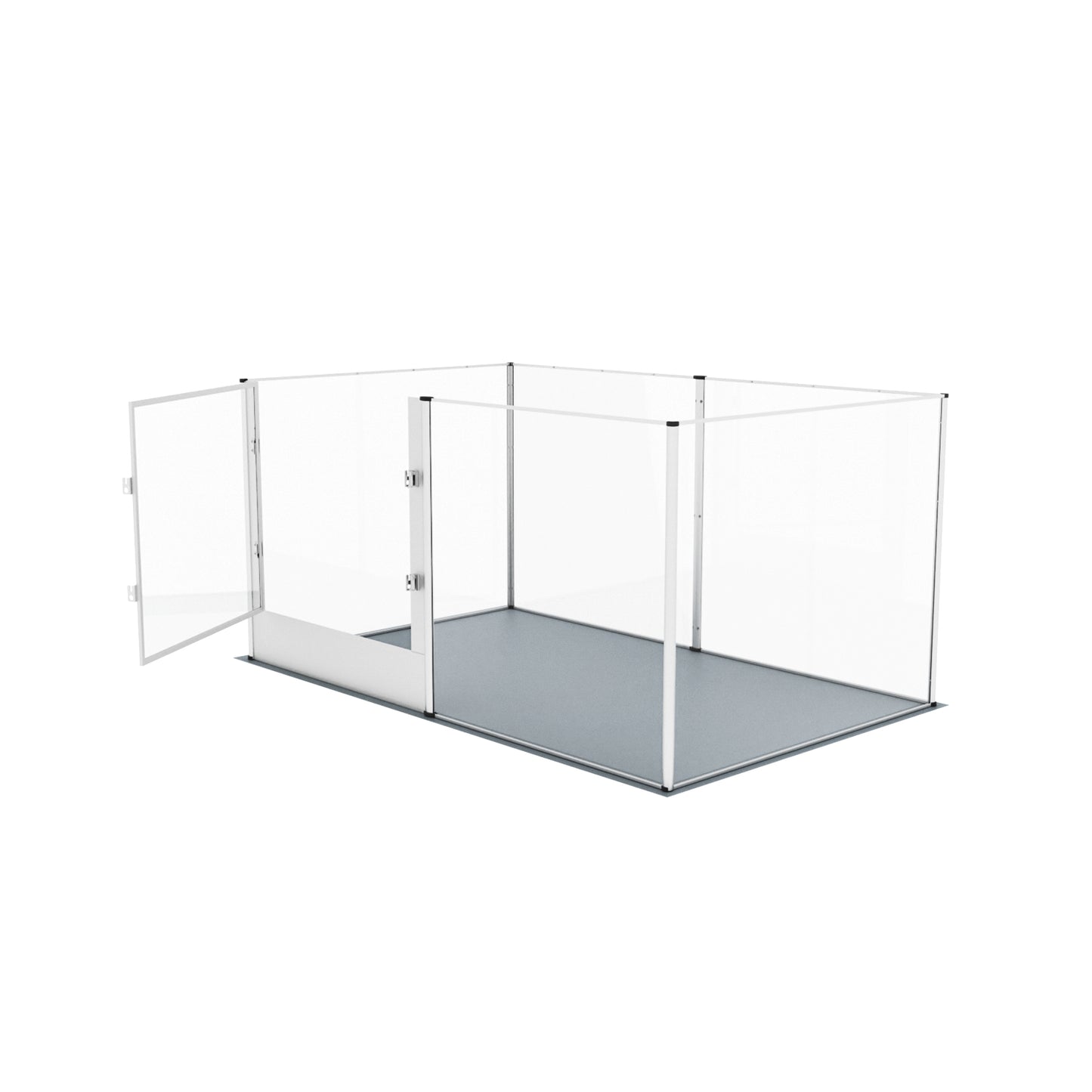 Acrylic Dog Playpen Fence: Indoor Clear Acrylic Pet Whelping Pen Box Dog Playpen Kennel Crate 80cm Taller with Waterproof Pad for Dogs, Rabbits, Guinea Pig