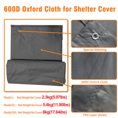 2025 Upgraded Chicken Coop Outdoor Poultry Cage with Oxford Cover High Entrance