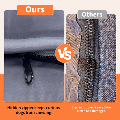 (Summer type)Orthopedic Dog Bed Bolster Sofa Pet Couch with High Density Foam Base, Removable Washable Oxford Cloth Cover, Anti-Slip Cuddler Mattress