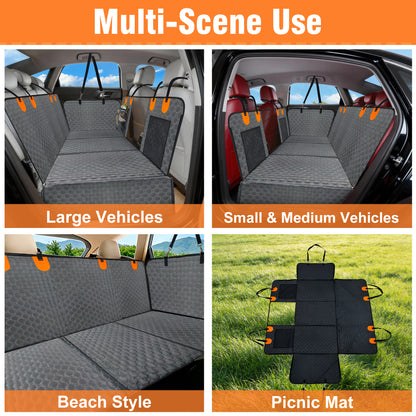 Dog Car Hammock Backseat Extender Pet Back Seat Protector Hammock Full Cover