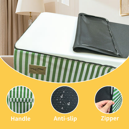 Pet Dog Stairs for High Beds: 3 Steps/ 4 Steps /5 Steps Bright Pet Stairs High-Density Foam Dog Ramp Step with Gentle Slope Safe for Sofas, for Puppies & Senior Pets