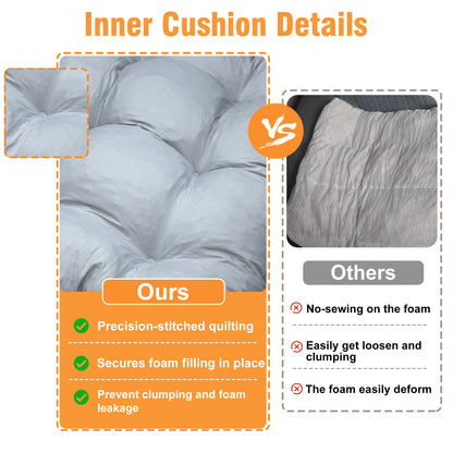 Soft Linen Dog Bed with Removable Washable Cover, Flat Pet Bed Mat for Crate, Shredded Foam Filled Puppy Pad with Non-Slip Bottom
