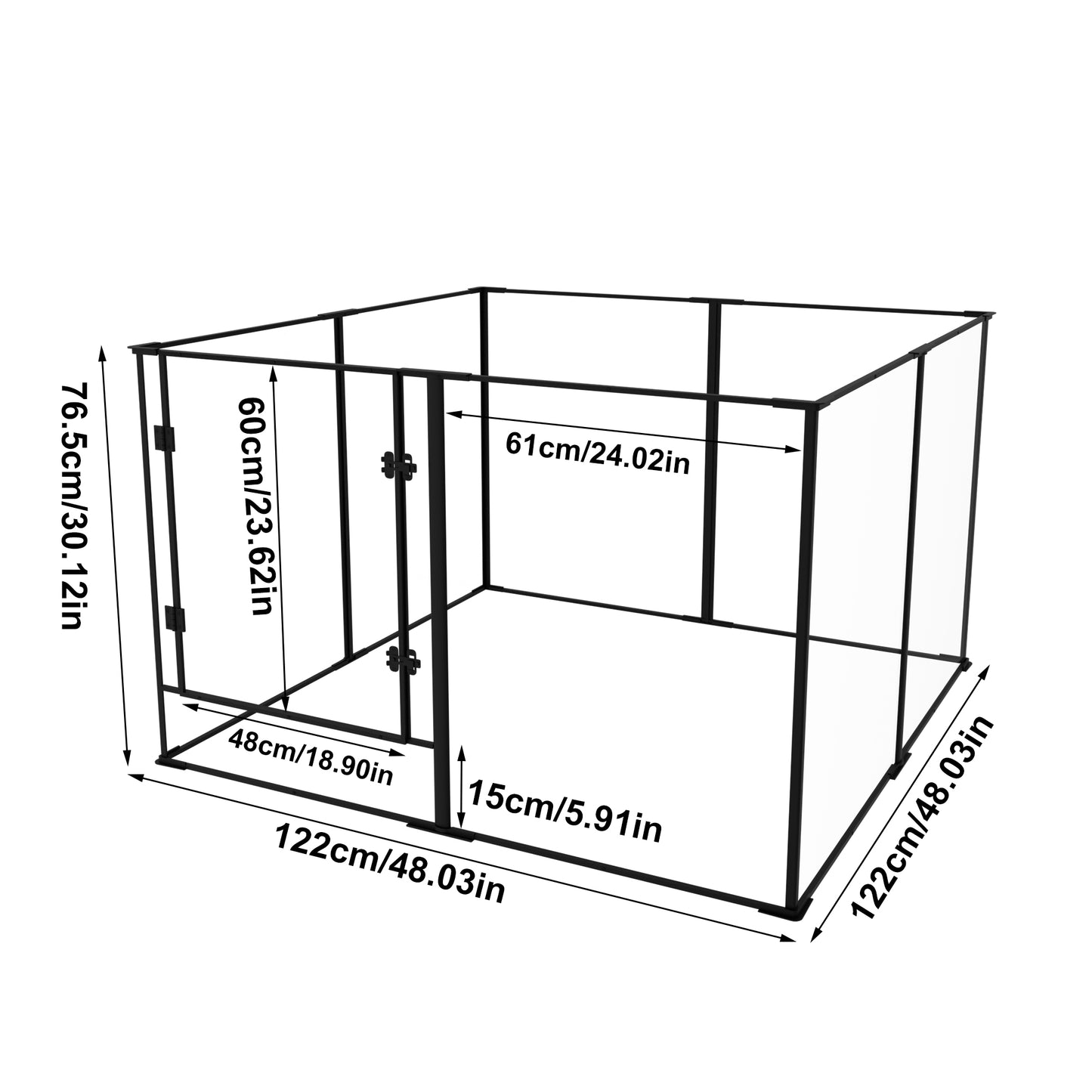 2025 Acrylic Whelping Playpen: 8 Panels Indoor Pet Acrylic Dog Playpen Whelping Pen Box Exercise Fence for Puppies, Rabbits, Small Animals