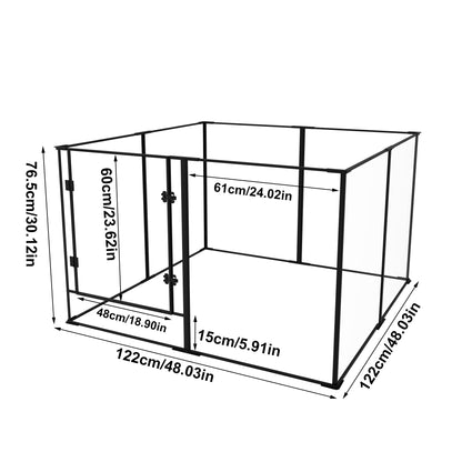 2025 Acrylic Whelping Playpen: 8 Panels Indoor Pet Acrylic Dog Playpen Whelping Pen Box Exercise Fence for Puppies, Rabbits, Small Animals