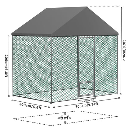 Large Chicken Coop Cage: Jumbo Large Galvanized Metal Chicken Coop Poultry Run Cage with Full Cover, High Walk-in Enclosure, Use for Outdoor Backyard