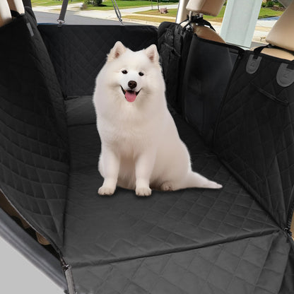 Back Seat Extender for Dogs: Versatile Dog Car Seat Cover for Back Seat with Pockets Hard Bottom - Waterproof, Scratch-Proof Dog Hammock for Cars (Holds 220 lbs)