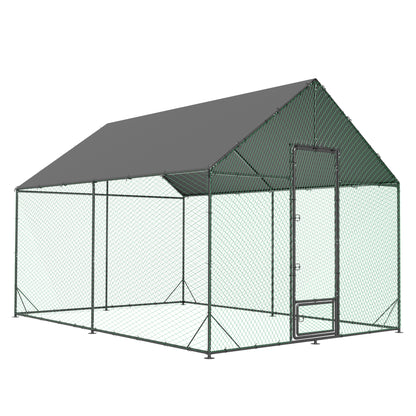 2025 Upgraded Chicken Coop Outdoor Poultry Cage with Oxford Cover High Entrance
