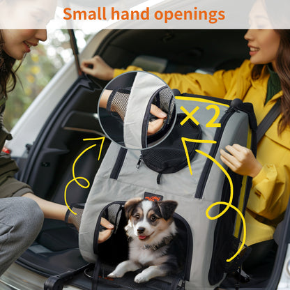 Pet Travel Stroller: 2 in 1 Dog Stroller Pushchair Car Seat Travel Carrier w/ Detachable Handle Convertible Pet Booter Seat for Small Dogs and Cats