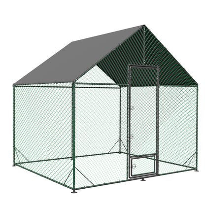 2025 Upgraded Chicken Coop Outdoor Poultry Cage with Oxford Cover High Entrance