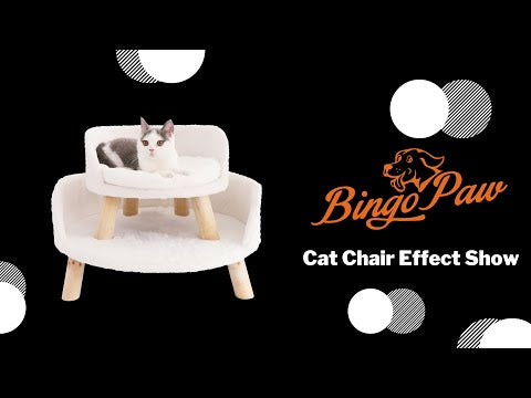 Luxury Pet Soft Warm Bed Wood Legs with Washable Cushion Pad