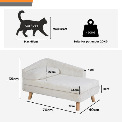 【Get a Warm Winter】The lounge bed comes with a cushion mattress and pillow, all are made of a plush linter fabric that feels smooth and soft, no harmful odors and safe for cute pets, it’ll keep your pets away from cold days, lends themselves to a very cozy and warm winter months. Easy to clean the cover with zippers, waterproof function protects the bed from liquid 
