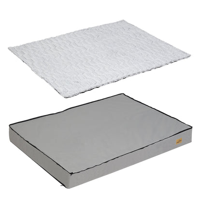 Large Rectangle Orthopedic Dog Pet Bed Supportive Sponge Foam Washable Cover