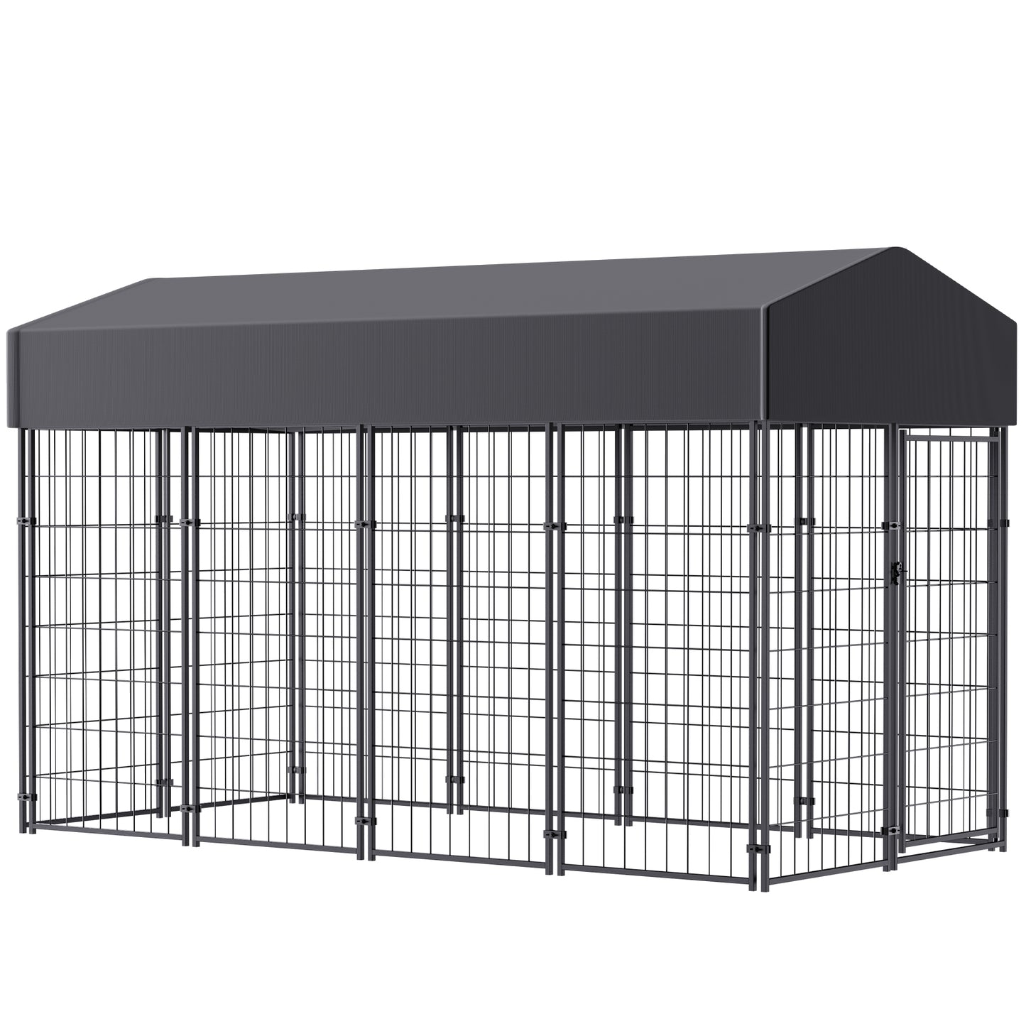 Heavy Duty Dog Kennel Pet Cage Outdoor Crate with Cover  XS S L