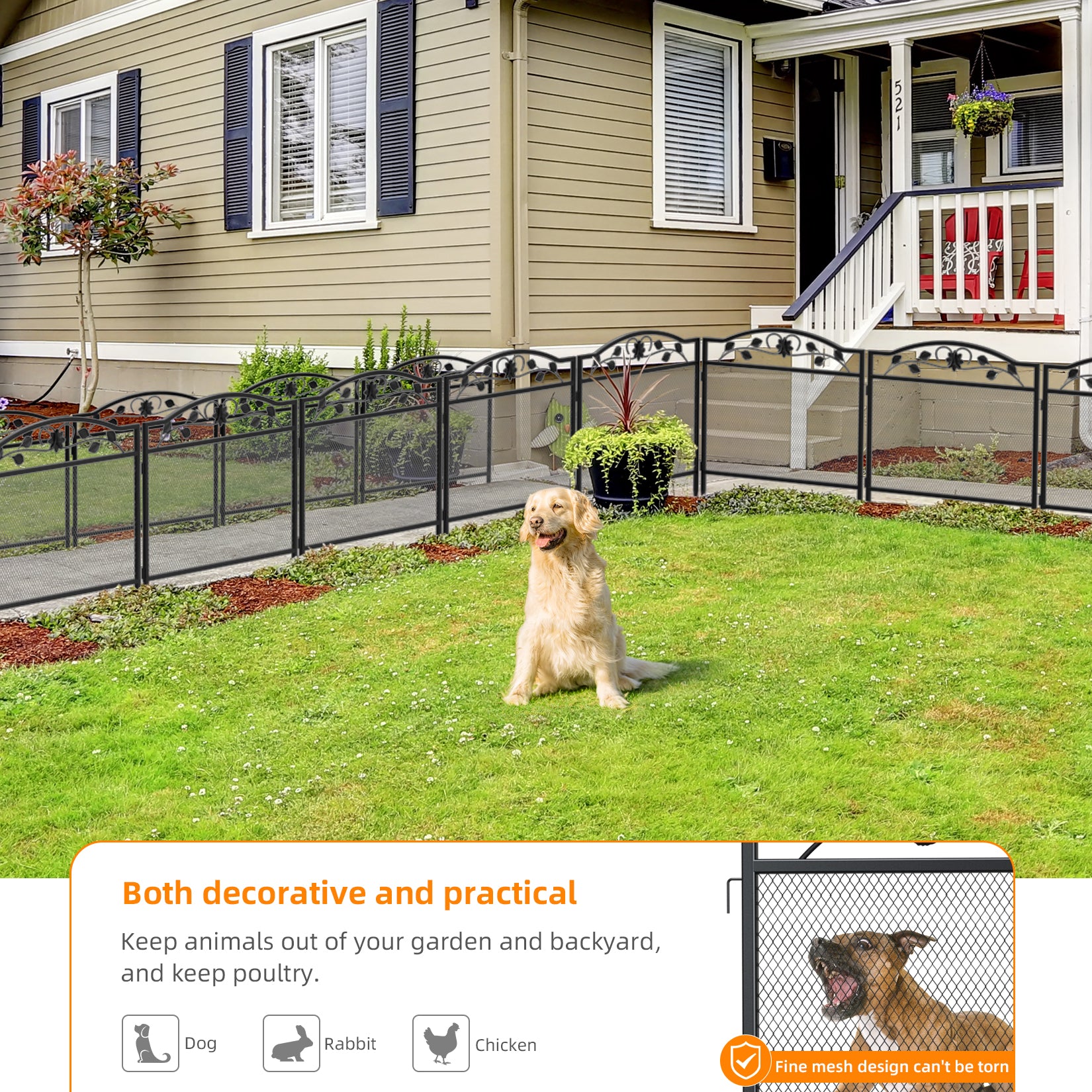 Fence edging best sale for dogs