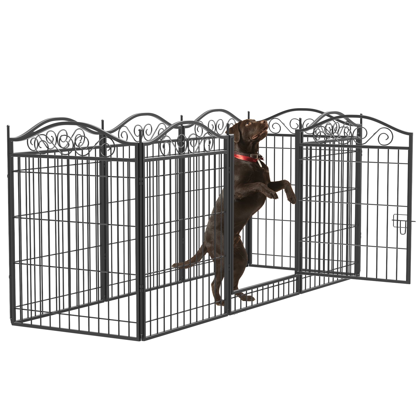 8pcs 32in Heavy Duty Dog Playpen Foldable Dog Exercise Fence