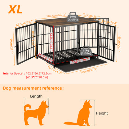 bingopaw wooden dog crate home pet furniture