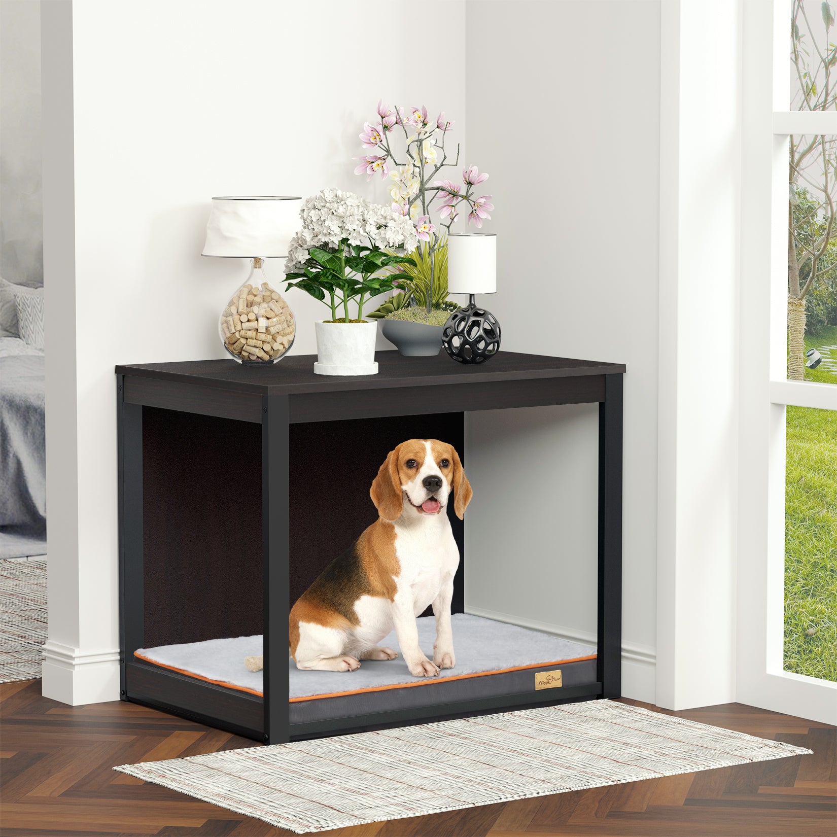 Dog bed with outlet nightstand