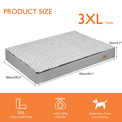 Large Rectangle Orthopedic Dog Pet Bed Supportive Sponge Foam Washable Cover