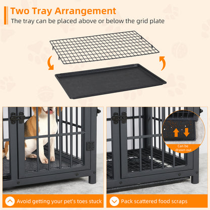 bingopaw wooden dog crate home pet furniture