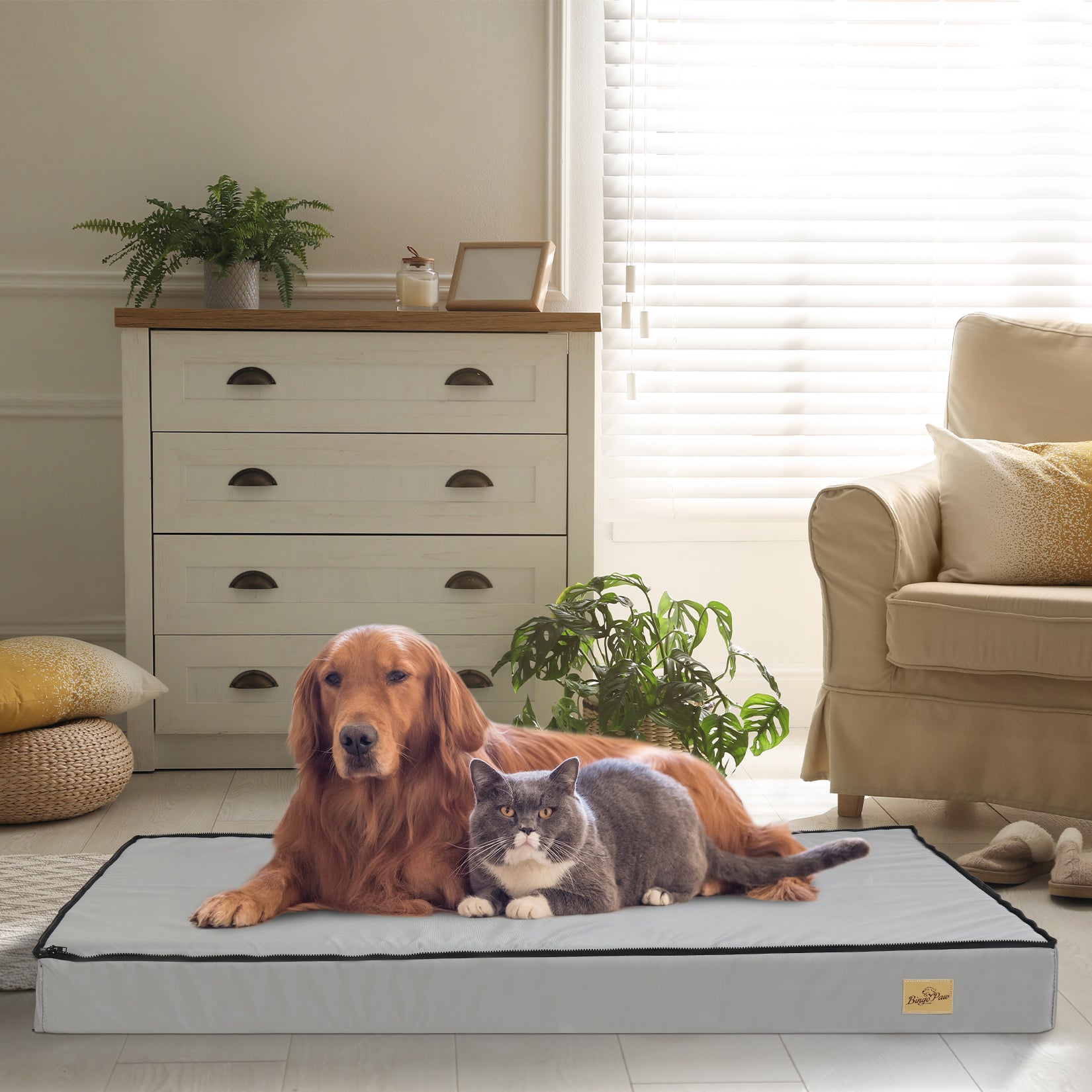 Innovative Pet Bed: Waterproof Dog Pet Pillow Bed Microfiber