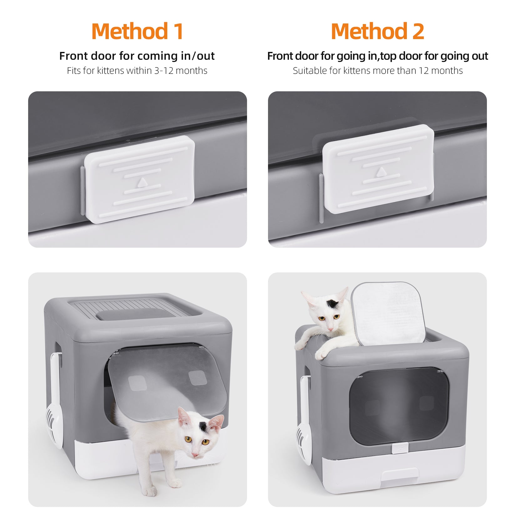 Extra large open outlet top litter box