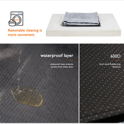 Large Rectangle Orthopedic Dog Pet Bed Supportive Sponge Foam Washable Cover
