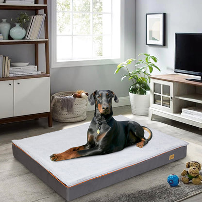 Large Jumbo Soft Orthopedic Dog Bed Pet Kennel Pillow Bed w/ Washable Cover