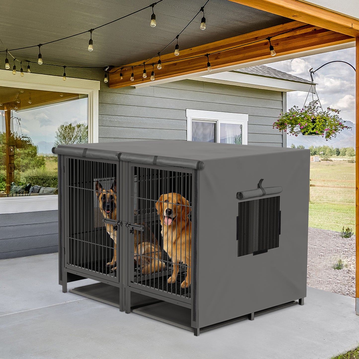 Dog Cage Cover for 51in Pet Kennel Sun Shade HOT SALE