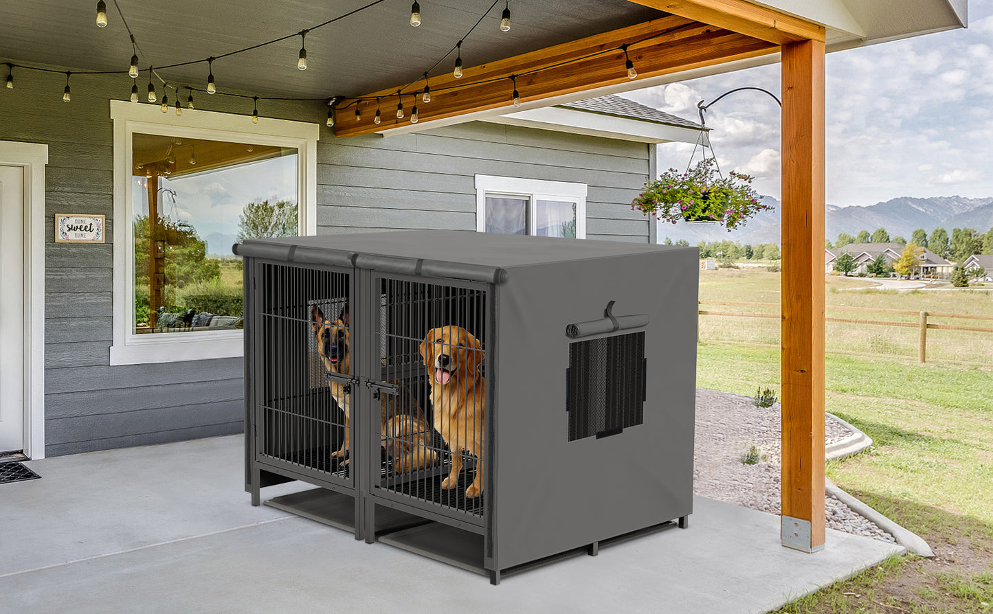 Dog Cage Cover for 51in Pet Kennel Sun Shade HOT SALE