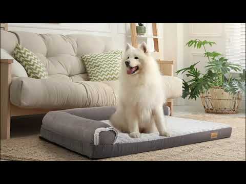 Orthopedic Sponge Pet Bed Warm Faux Fur Sofa Bed with Removable Cover